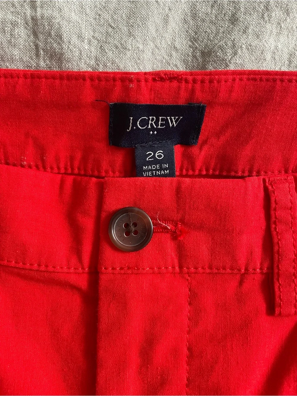 J. Crew Bright Red Wide-Leg Pants
